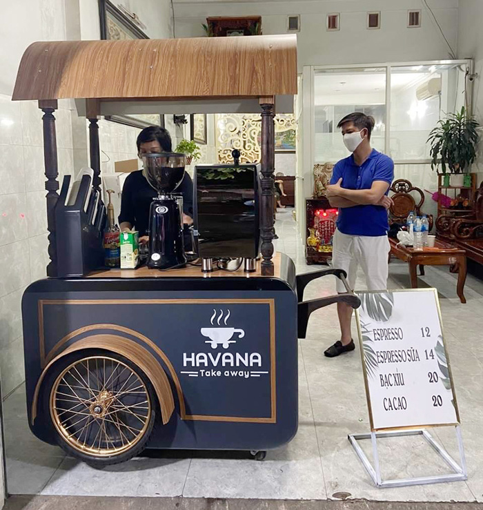 Mở quán cafe take away