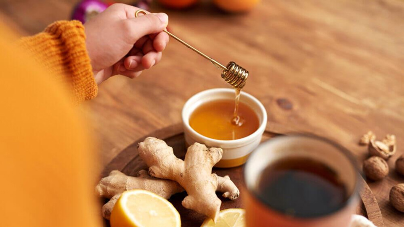 Cà phê gừng mật ong